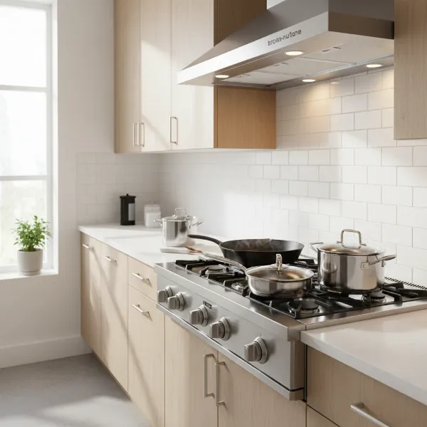 Broan-NuTone Sahale 30-inch range hood installed in a modern kitchen